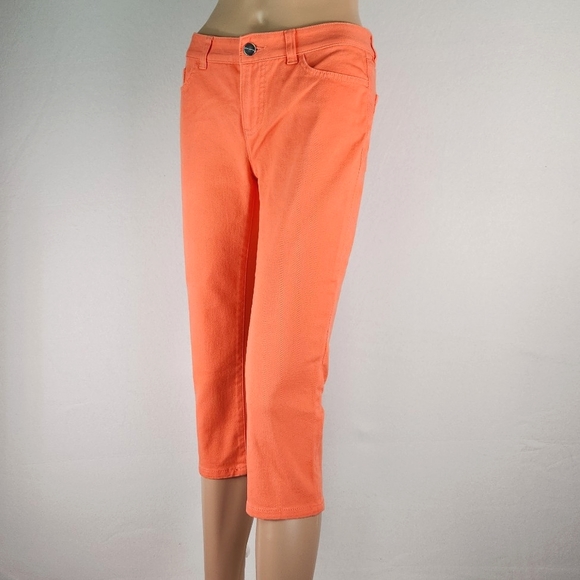 CHAPS orange Ankle Jeans Size 2P - Picture 13 of 17